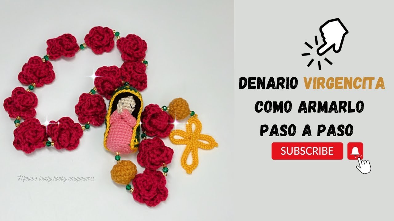 Denario Virgen de Guadalupe (como armarlo paso a paso ) Maria’s Lovely Hobby amigurumis