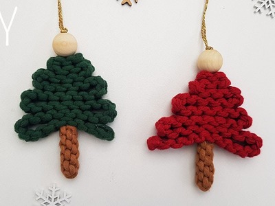 ????DIY ARBOLITO de NAVIDAD en MACRAME (paso a paso) | DIY Macrame Christmas Tree Ornament Tutorial