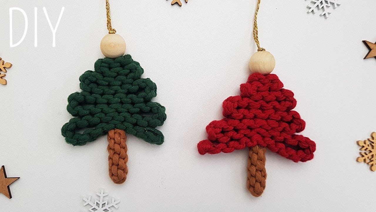 ????DIY ARBOLITO de NAVIDAD en MACRAME (paso a paso) | DIY Macrame Christmas Tree Ornament Tutorial