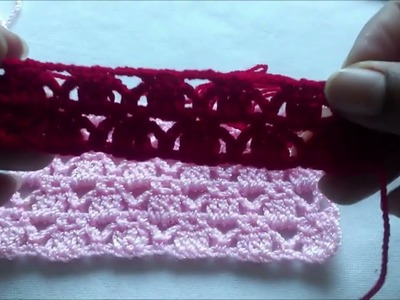 Puntada fantasía a crochet muy fácil de tejer