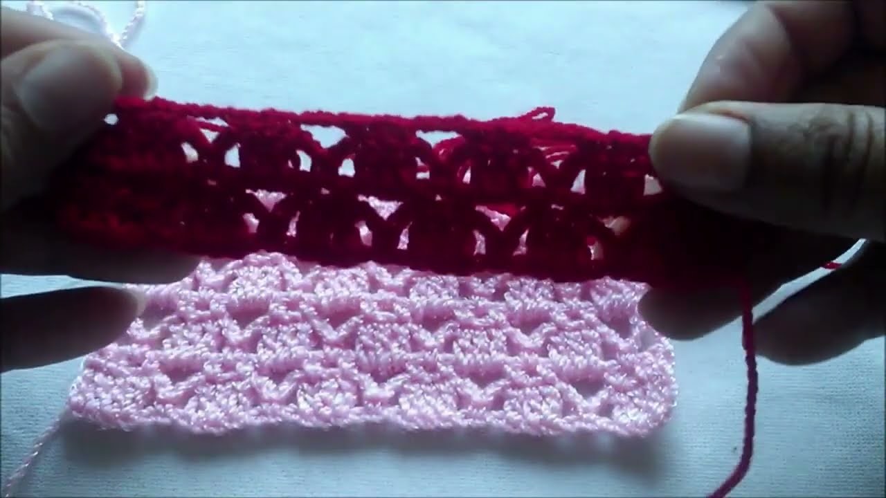 Puntada fantasía a crochet muy fácil de tejer