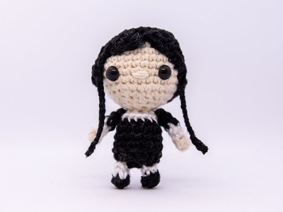 Amigurumi | como hacer a #wenesday  en crochet | Bibi Crochet