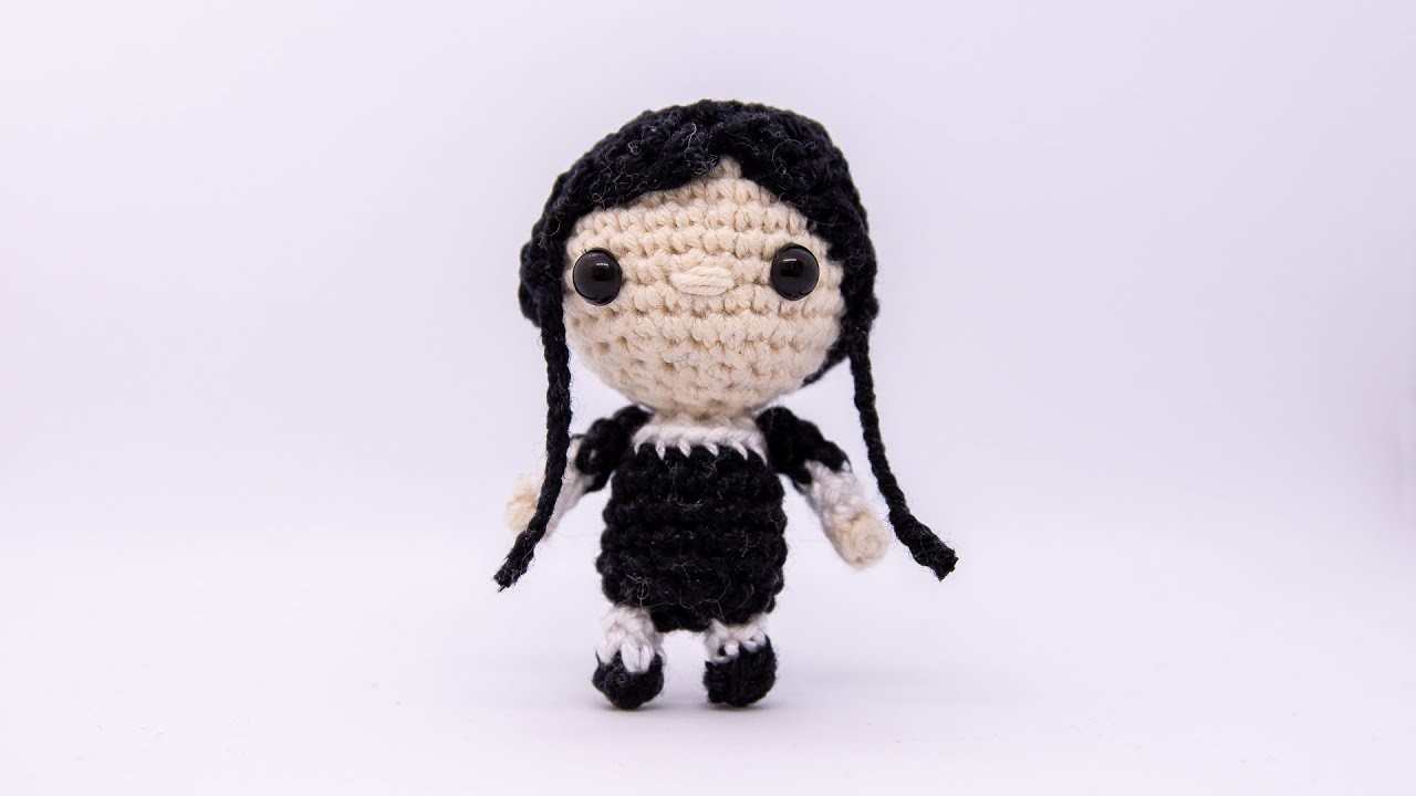 Amigurumi | como hacer a #wenesday  en crochet | Bibi Crochet
