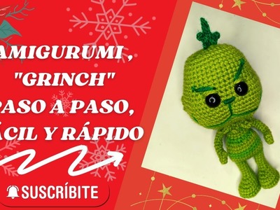 Amigurumi Grinch versión funko, paso a paso, fácil y rápido tutorial crochet