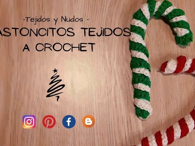 Bastoncitos navideños a crochet - Paso a paso - Navidad a crochet ????