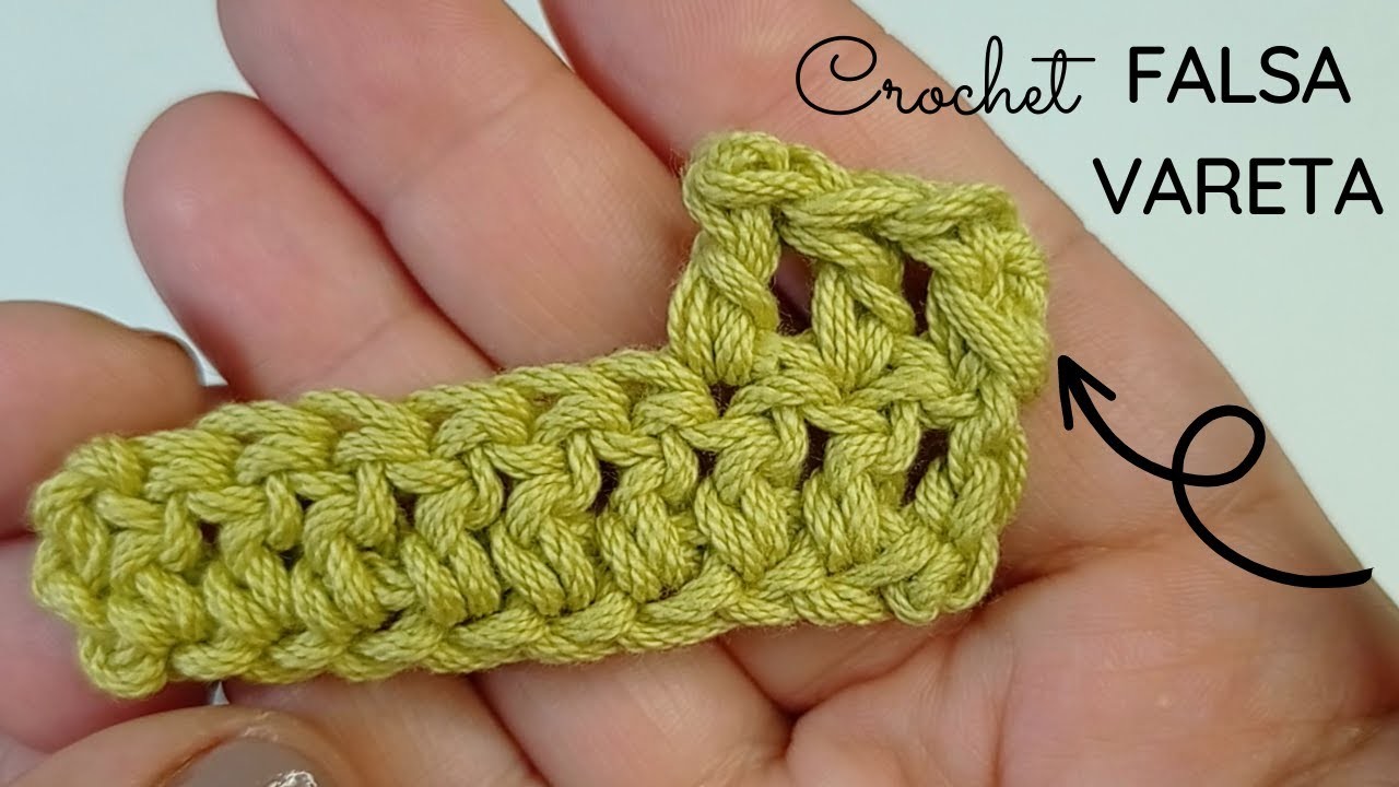 Falsa vareta a crochet: 3 formas de tejerla
