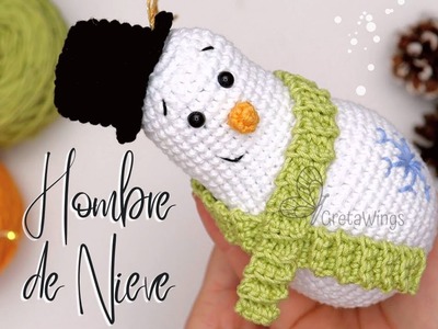 Hombre de nieve a Crochet. Navidad 2022 Amigurumi Sub ????????????????. GretaWings