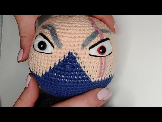 NARUTO KAĶASHI amigurumi parte 2. paso a paso