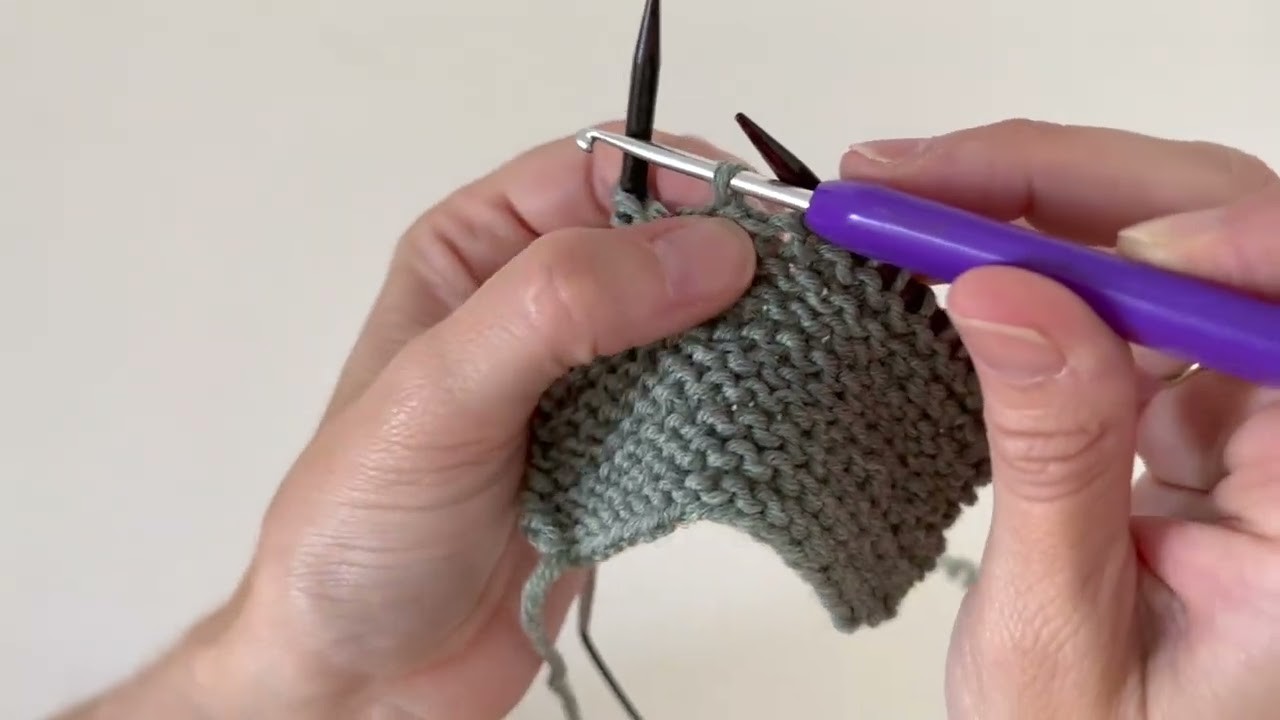 Recuperar puntos a bobo con ayuda de una aguja de crochet