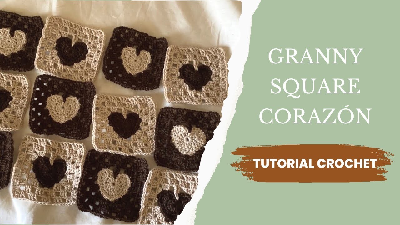 Tutorial Crochet: Granny Square de Corazón (fácil y rápido ❤️)