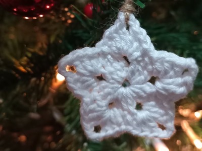 Tutorial Estrellas de Navidad???? crochet principiantes