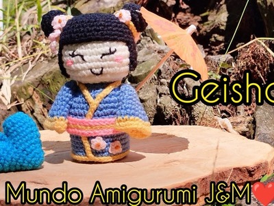 Como hacer una geisha amigurumi - geisha amigurumi - geisha - paso a paso