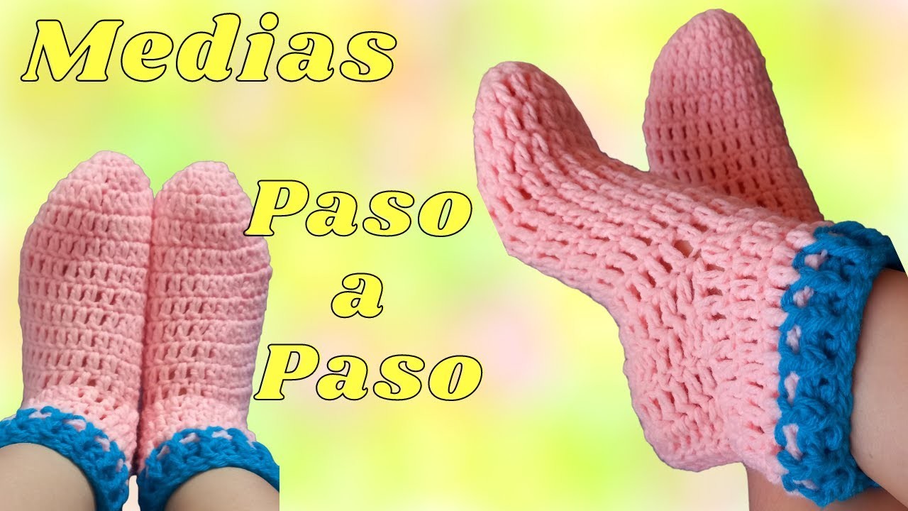 MEDIAS A CROCHET paso a paso Fácil de tejer!!