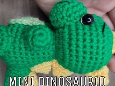 Mini Dinosaurio ???? a crochet  #crochet #llavero #amigurumi #llaveros #tejer #croche