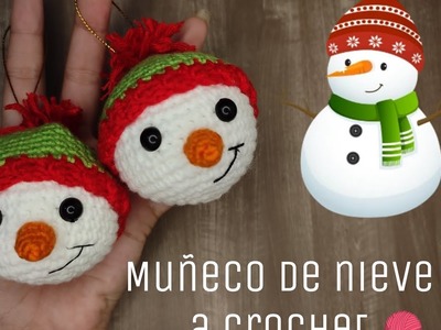 Muñeco de nieve ☃️ crochet  #crochet  #amigurumi #navidad #decoration #decoracionnavideña
