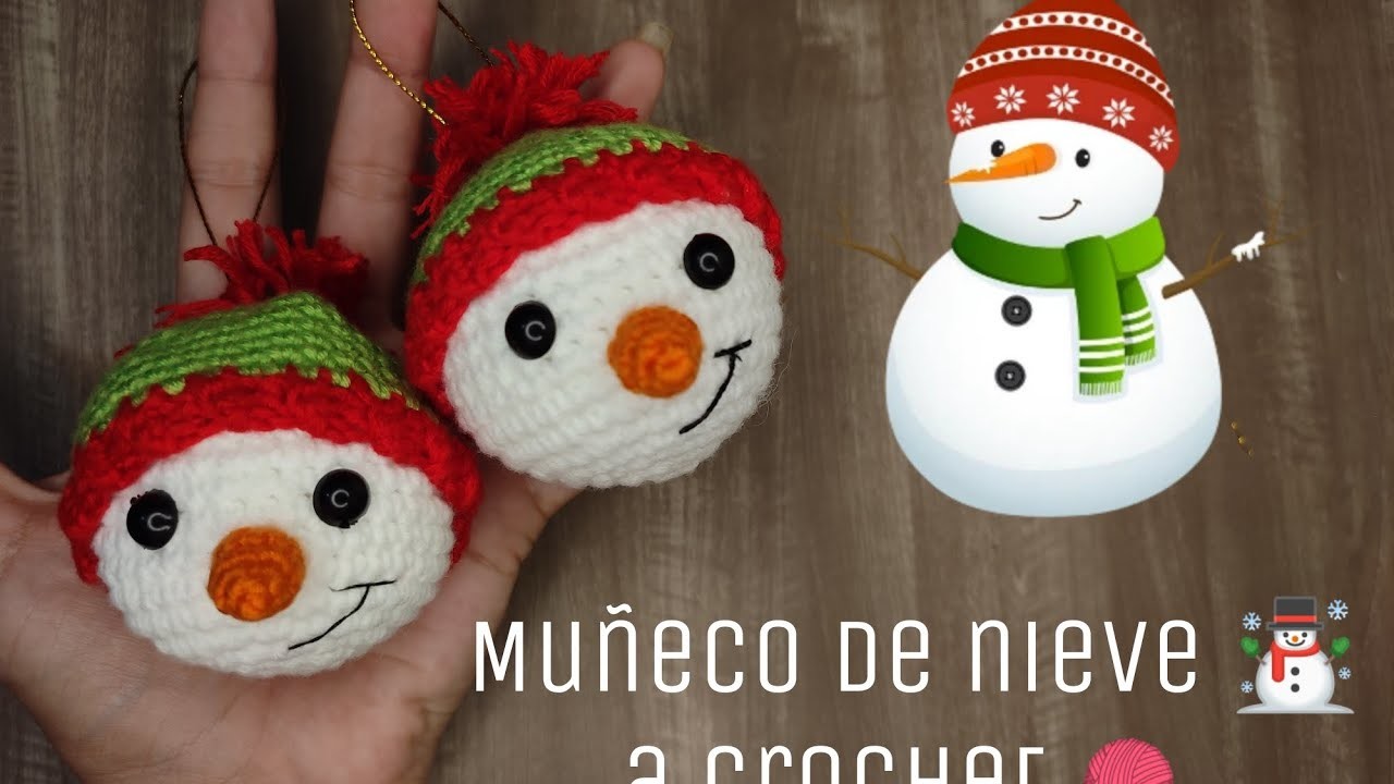 Muñeco de nieve ☃️ crochet  #crochet  #amigurumi #navidad #decoration #decoracionnavideña