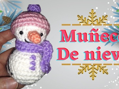 MUÑECO DE NIEVE!! ☃️☃️ crochet paso a paso, muy muy fácil‼️☺️❄️