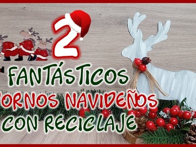 2 FANTÁSTICOS ADORNOS NAVIDEÑOS CON RECICLAJE - Manualidades para navidad - Christmas crafts 2022