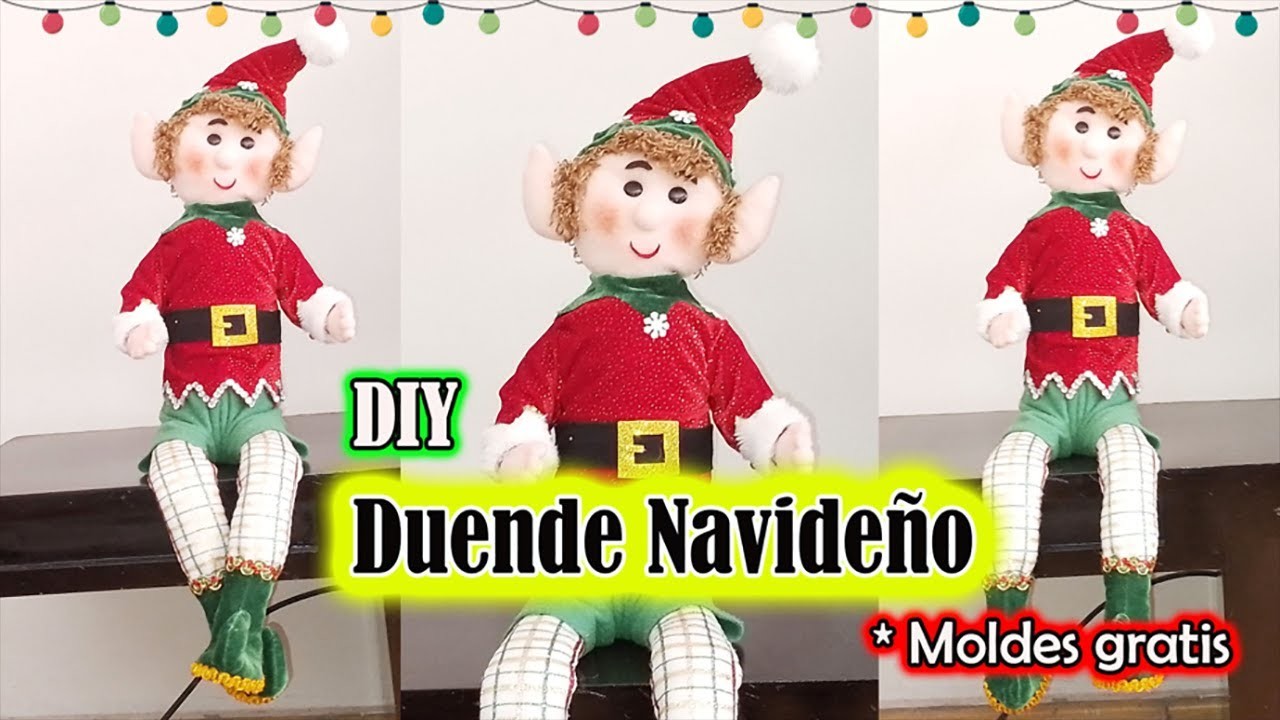 Aprende hacer un Duende Navideño. Fácil y Rápido