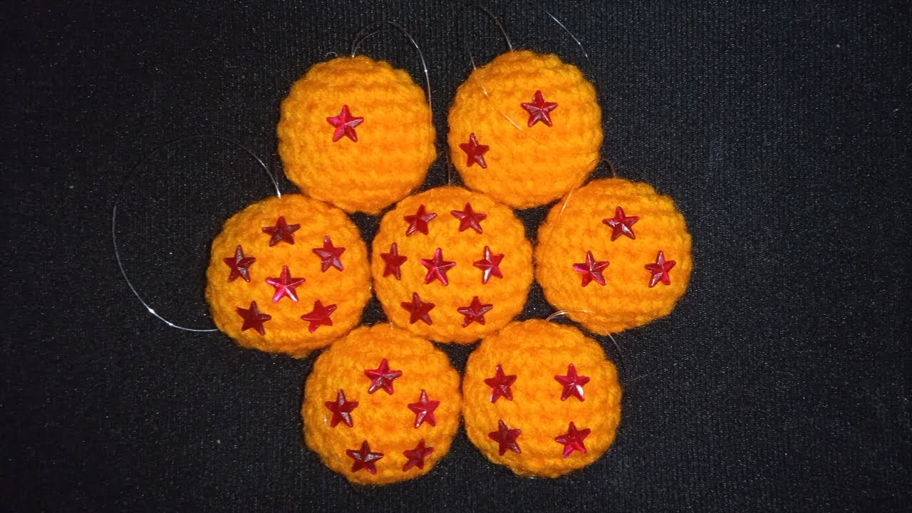 Bolas de Dragón (Dragon Balls) - Amigurumi a Crochet - Tutorial paso a paso en ganchillo [Shenlong]