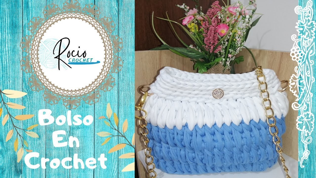 Bolso en trapillo, tutorial de crochet! - Rocio Crochet