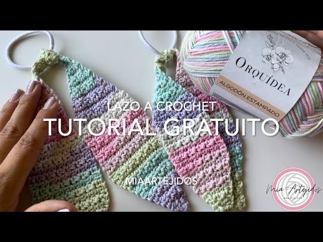 Lazo a crochet para principantes: Fácil y rápido de tejer | Miaartejidos
