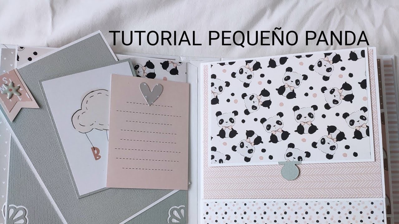 TUTORIAL ALBUM BEBE con la colección PEQUEÑO PANDA de ALUA CID. parte 3