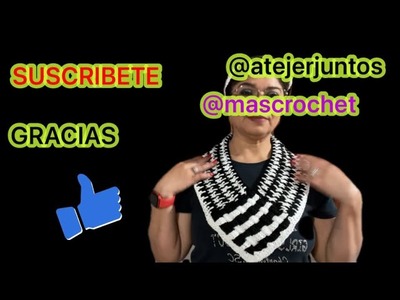 @atejerjuntoscrochet pata de gallo a crochet
