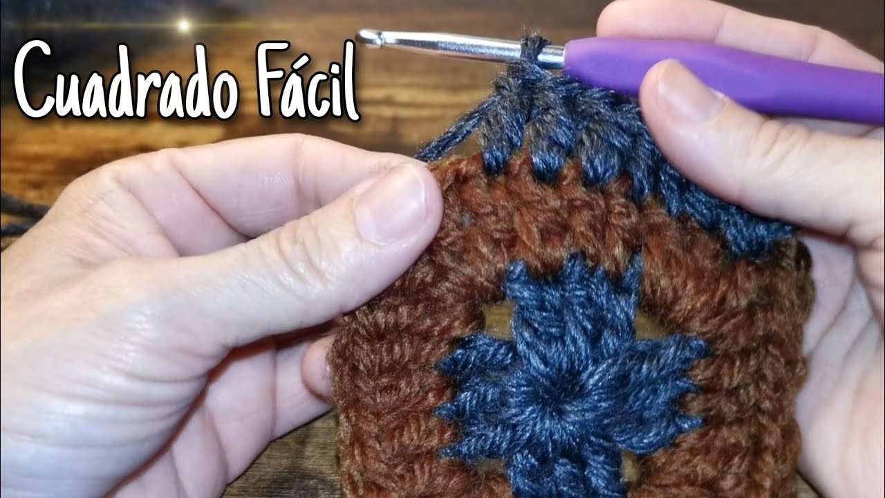 ????cómo Tejer un Cuadrado en crochet desde cero????