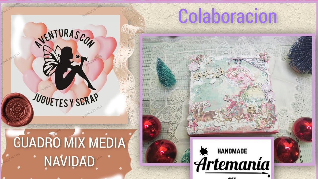 CUADRO NAVIDEÑO COLABORACIÓN CON ARTEMANIA