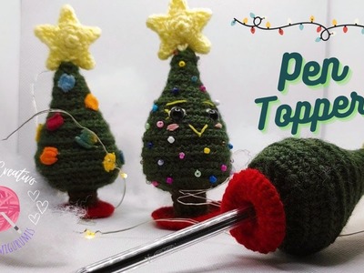 Árbol de Navidad ???? Pen Topper Amigurumi