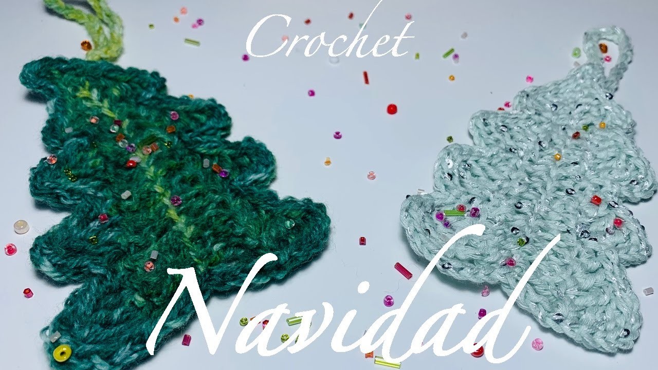 Crochet Árbol de Navidad, adornos de ganchillo fácil