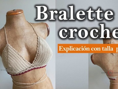 CROP TOP CROCHET | BRALETTE BASICO | TODAS LAS TALLAS (Auder Crochet)