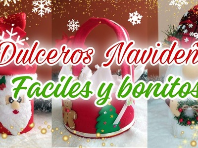 Dulceros para Navidad faciles y bonitos. DIY Christmas - Artesanato Natalino