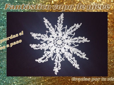 Fantastic Snow flake. fantástico copo de nieve