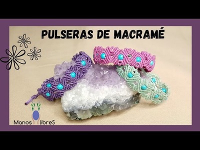 Pulseras de macramé con hilo encerado | tutorial paso a paso