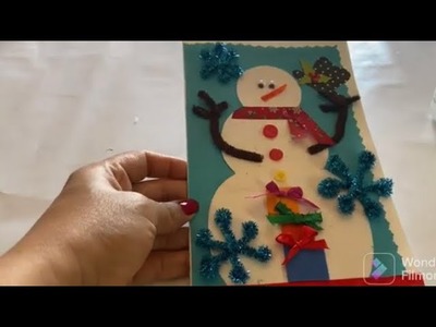 DIY Tarjetas de Navidad.Christmas Cards ???????? #cardsmaking #santaclaus #snowman
