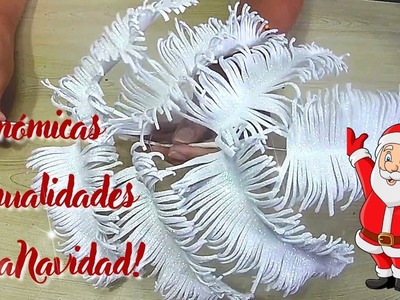 2 ECONOMICAS MANUALIDADES PARA NAVIDAD!!! - Ramas navideñas + decoracion