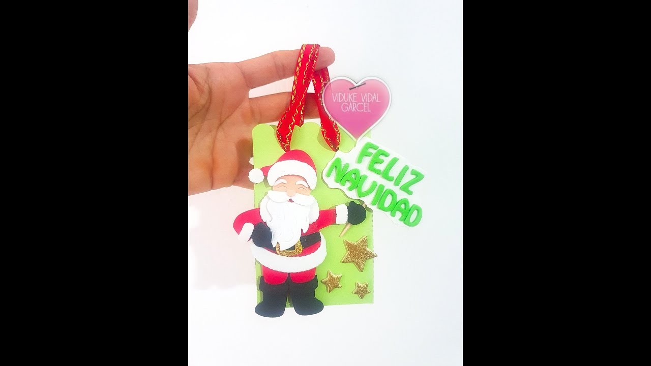 CAJITA PAPA NOEL. MUY FACIL  Y ECONOMICA(MOLDES GRATIS)