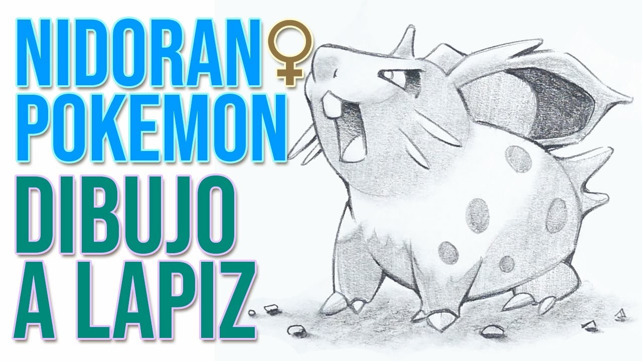 Como Dibujar a Nidoran♀ Pokemon Paso a Paso| Dibujo a lápiz