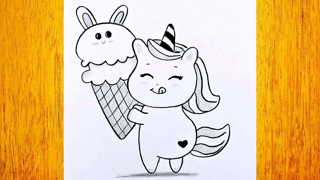 Cómo Dibujar un Lindo Unicornio. Dibujos Paso a Paso para Principiantes