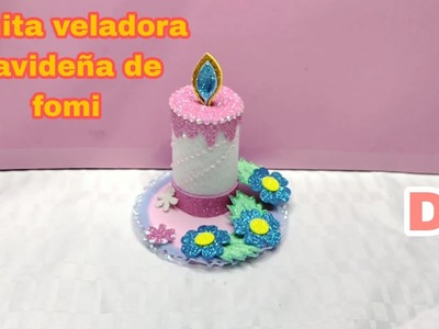 Cómo Hacer Una bonita Vela Navideña Con MATERIALES RECICLADOS. Manualidades