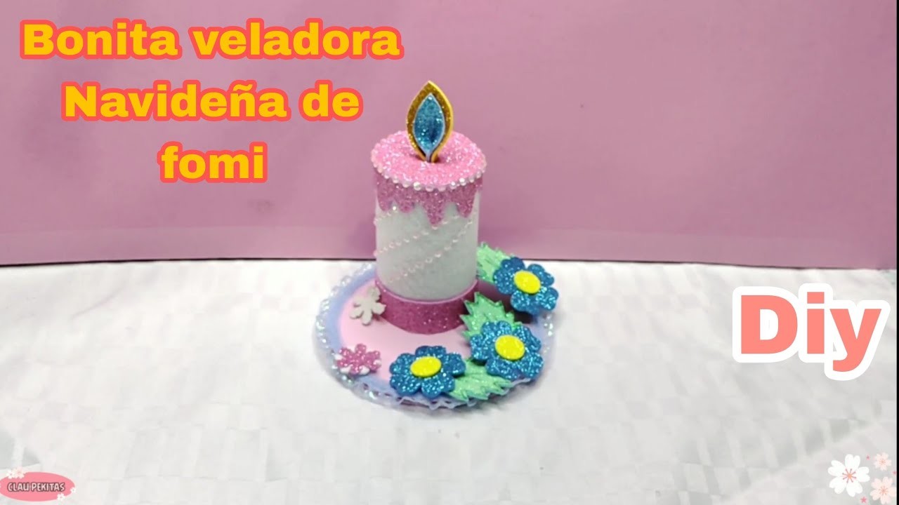 Cómo Hacer Una bonita Vela Navideña Con MATERIALES RECICLADOS. Manualidades