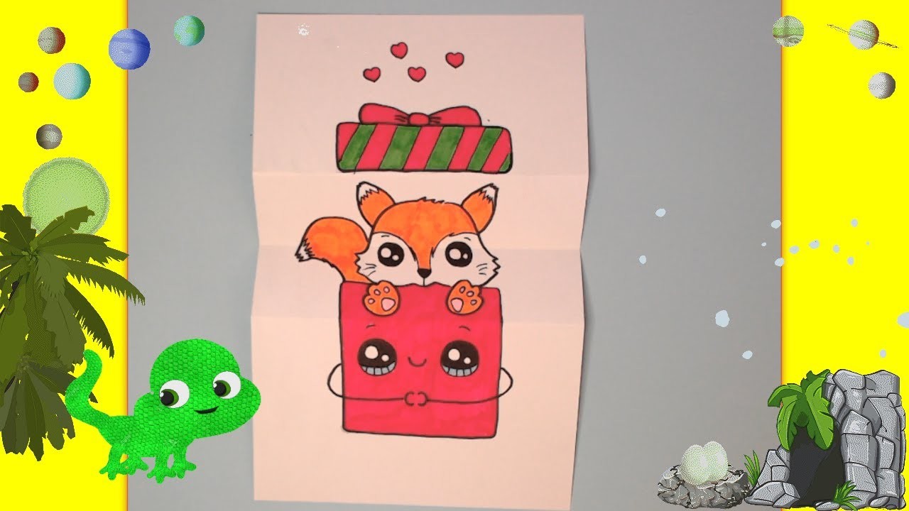 DIY  Cómo hacer tarjetas sorpresa de regalo. Manualidades sorpresa con papel fácil Pop up 3d