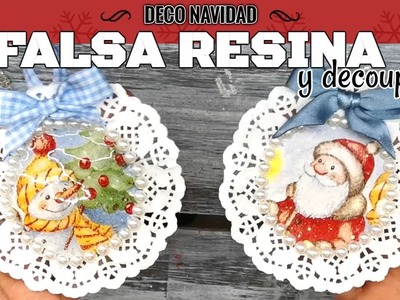 FALSA RESINA DECO NAVIDAD