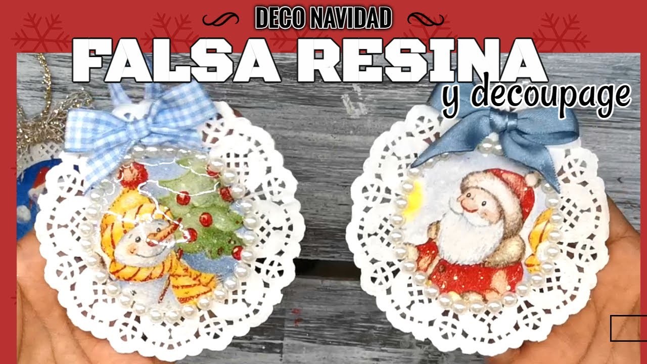 FALSA RESINA DECO NAVIDAD