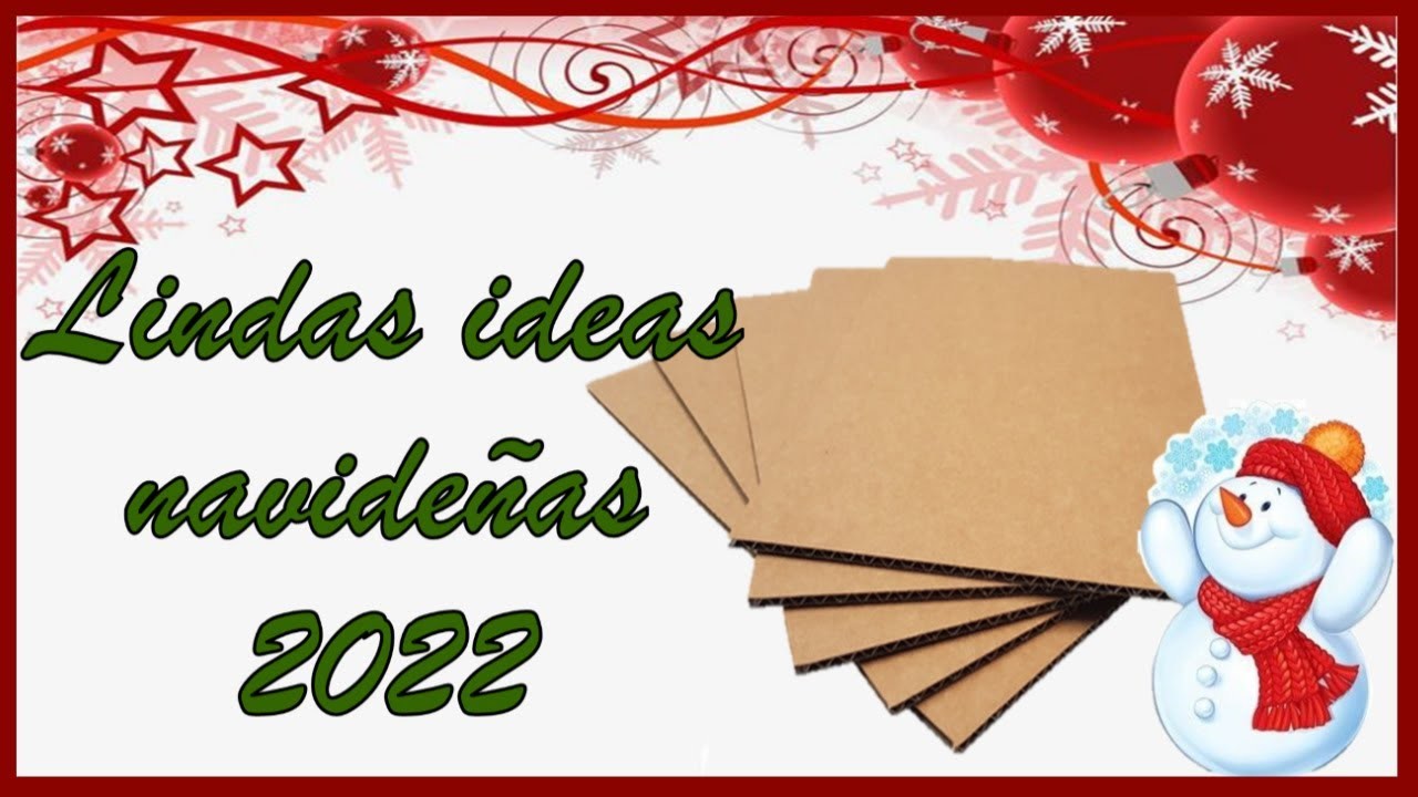 LINDAS IDEAS NAVIDEÑAS 2022. Manualidades navideñas con cartón. adornos navideños con reciclaje