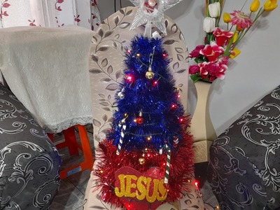 Árbol navideño económico con carton reciclado y super fácil
