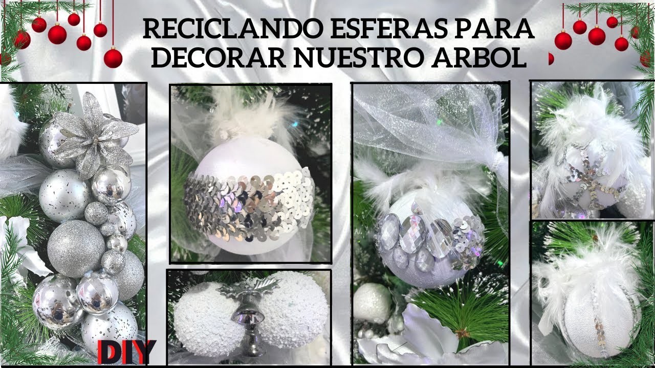 ????CÓMO Hacer ESFERAS para ÁRBOL DE NAVIDAD (Parte 1)