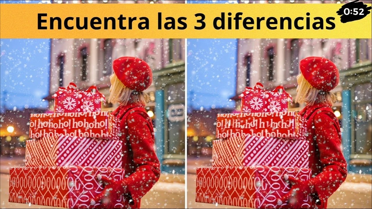 ❤️ENCUENTRA LAS 3 DIFERENCIAS???????????? |???? NAVIDAD????